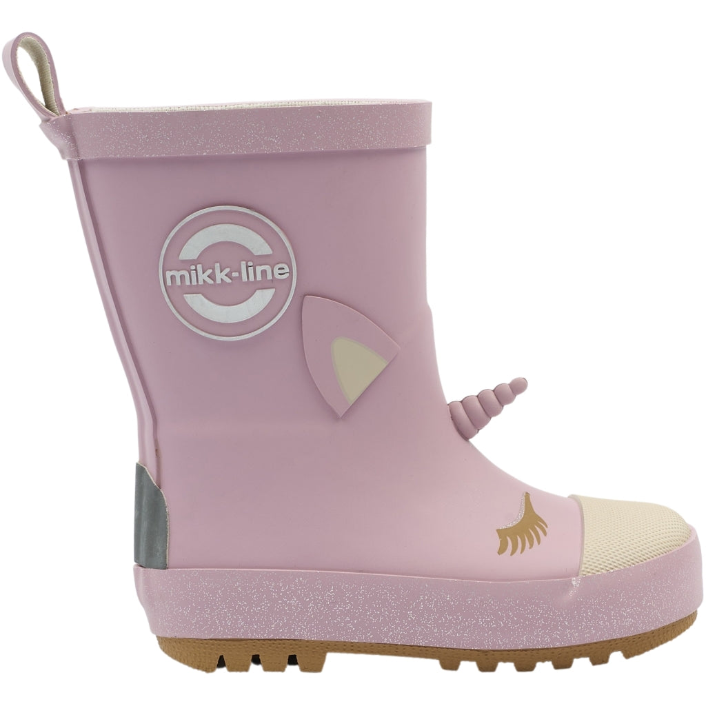 Mikk-Line Gummistøvler m/ 3D Unicorn Rubber Boots Mauve Shadows