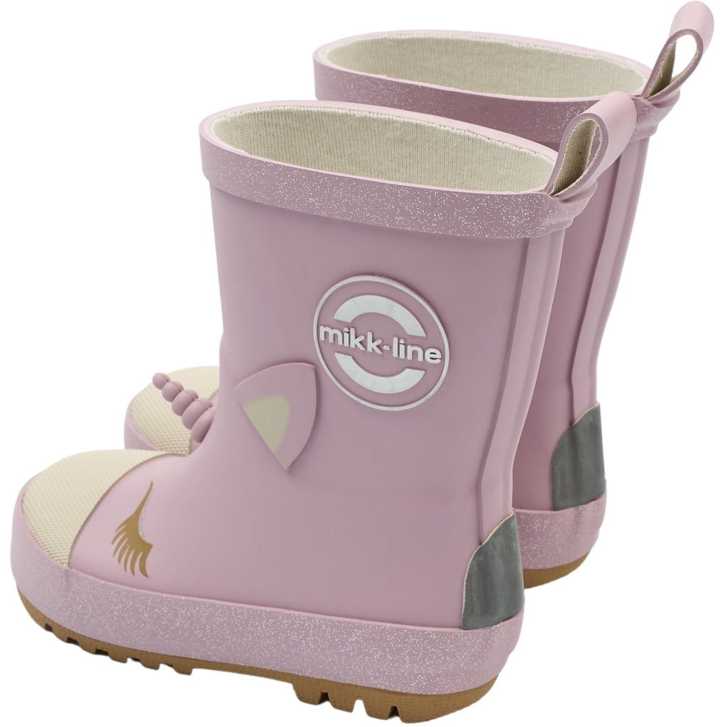 Mikk-Line Gummistøvler m/ 3D Unicorn Rubber Boots Mauve Shadows
