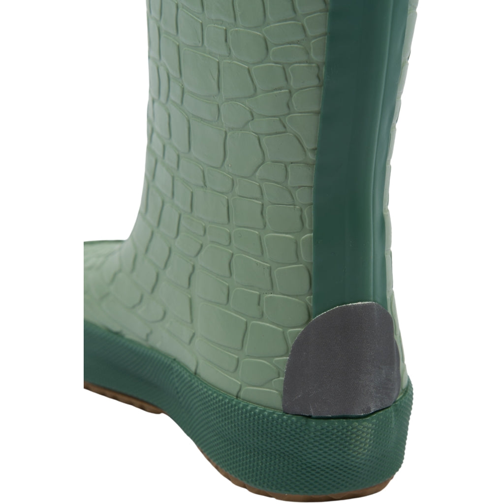 Mikk-Line Gummistøvler m/ Regnbue print Barefoot Green Milieu