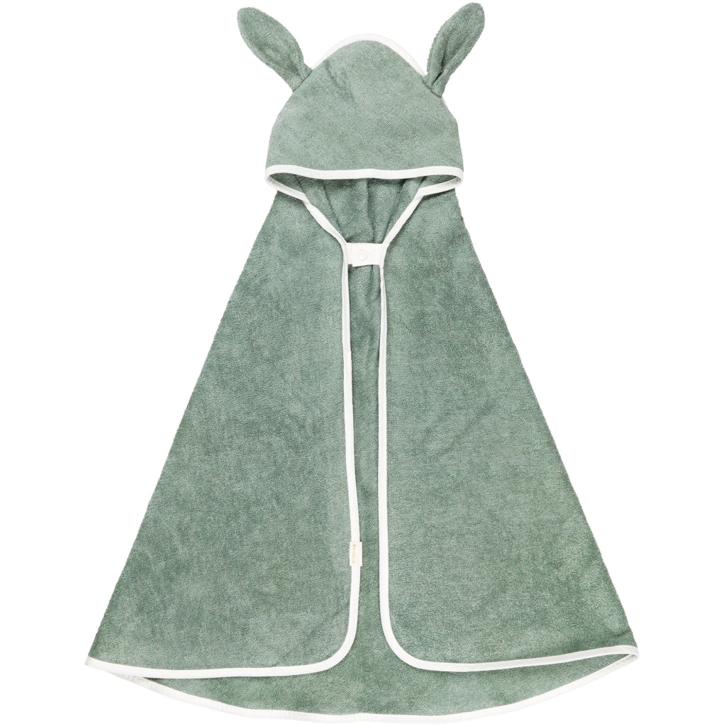 Fabelab Hooded Baby Towel - Bunny - Eucalyptus Badekåber Eucalyptus