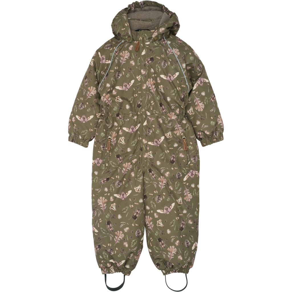Mikk-Line Junior Flyverdragt Polyester & Skov Print Flyverdragter Burnt Olive