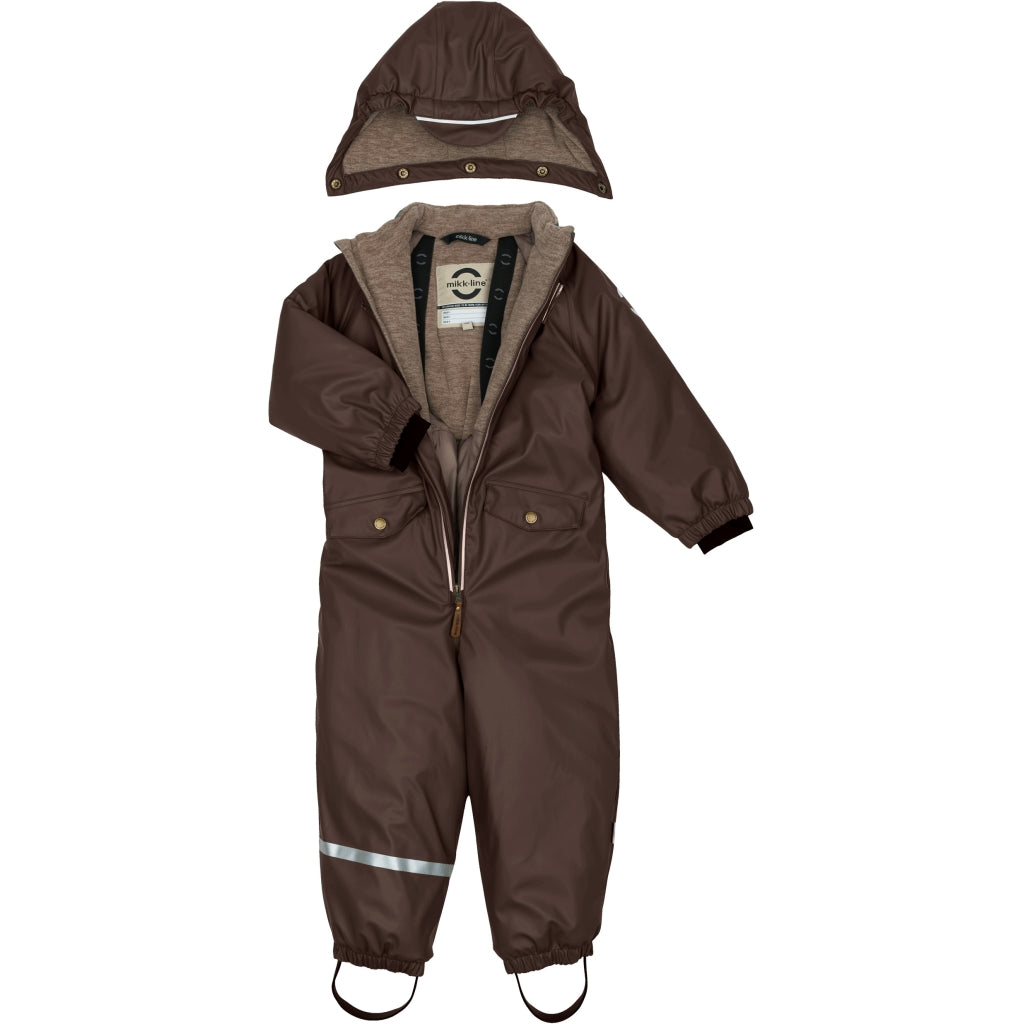 Mikk-Line Junior PU Flyverdragt Flyverdragter French Roast