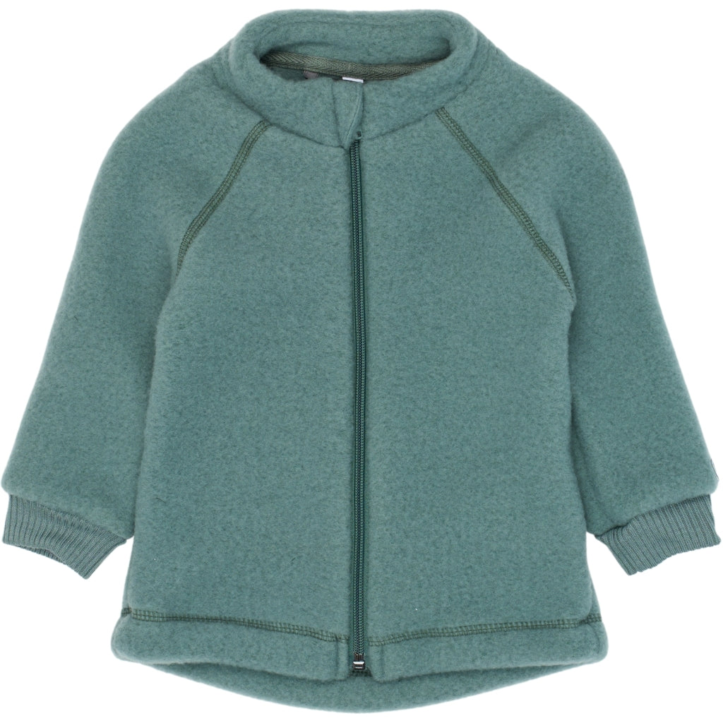 Mikk-Line Junior Uldjakke Uld Balsam Green