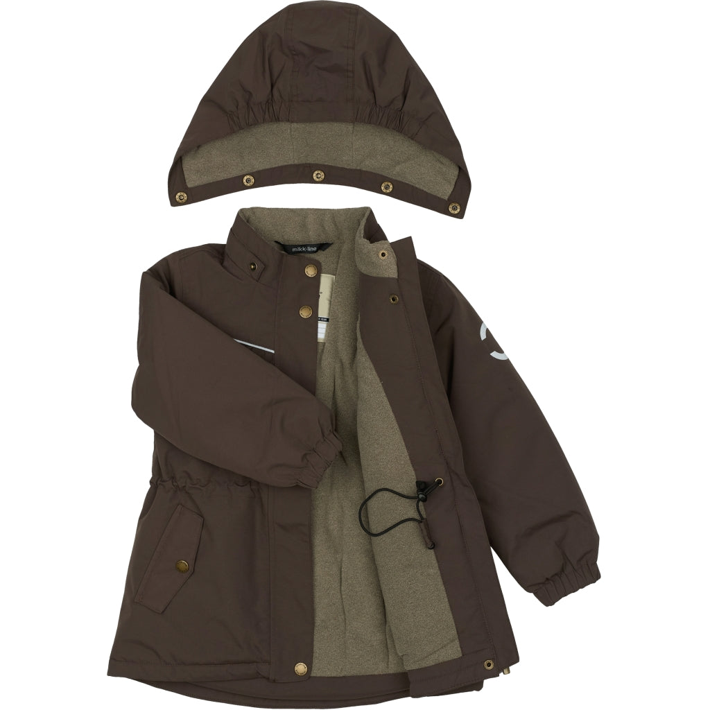 Mikk-Line Junior Vinterjakke Nylon Jakker Raisin