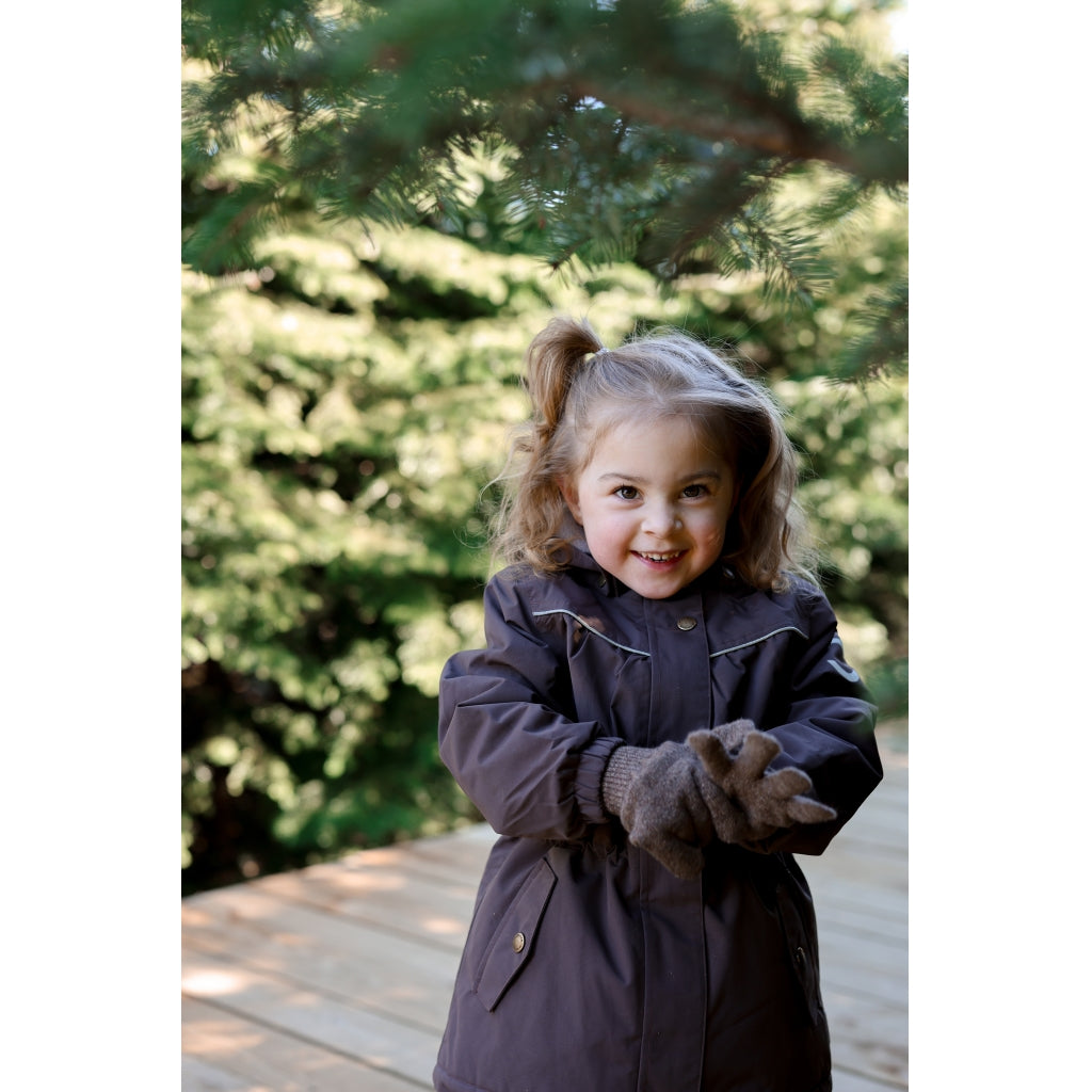 Mikk-Line Junior Vinterjakke Nylon Jakker Raisin