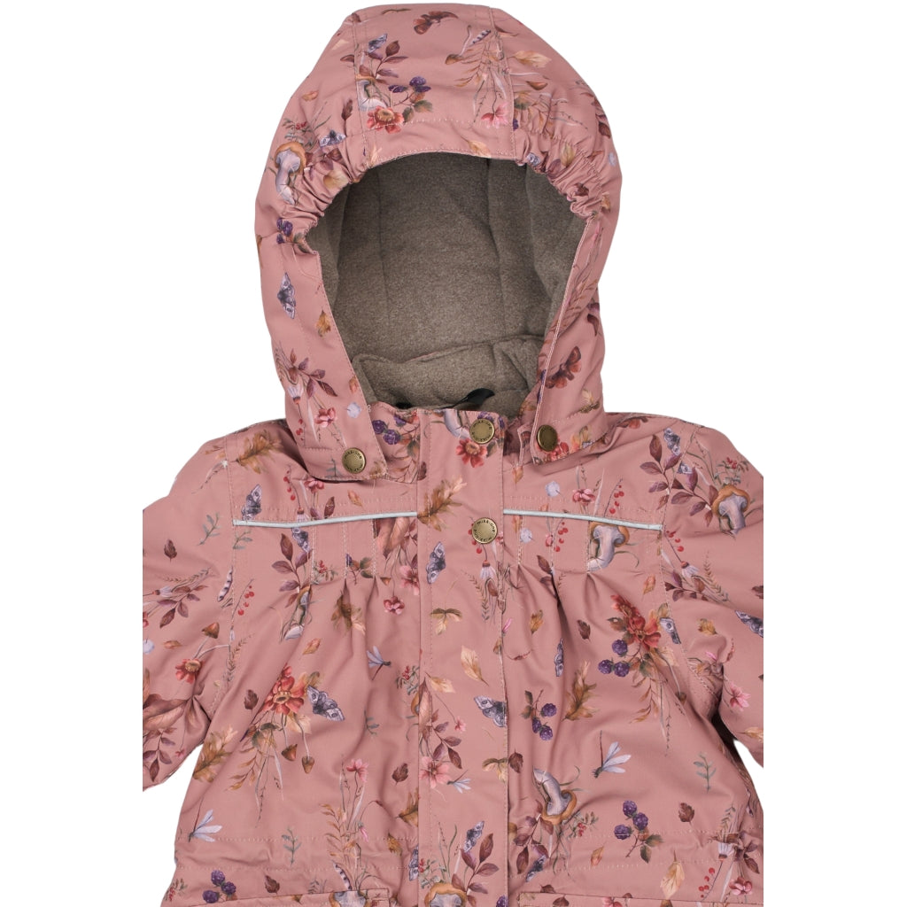 Mikk-Line Junior Vinterjakke Polyester & Blomster Print Jakker Burlwood