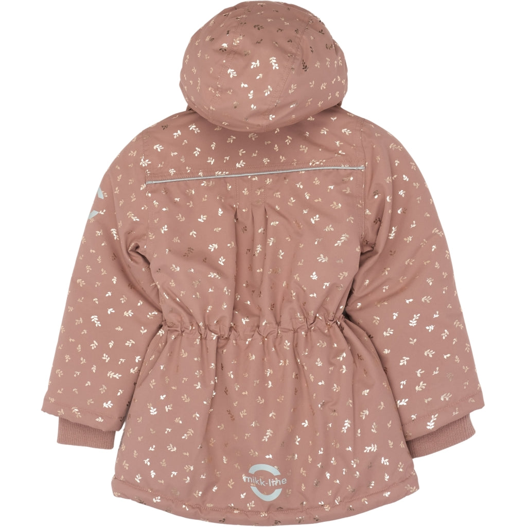 Mikk-Line Junior Vinterjakke Polyester & Glitter Print Jakker Burlwood