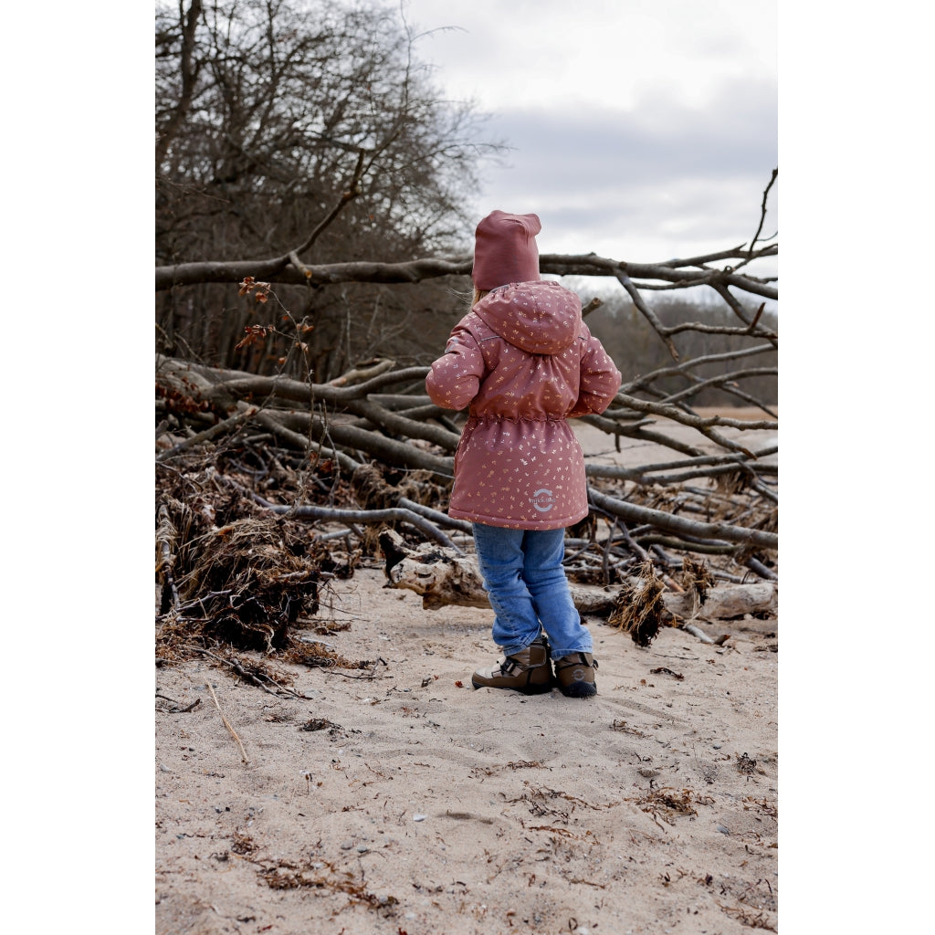 Mikk-Line Junior Vinterjakke Polyester & Glitter Print Jakker Burlwood