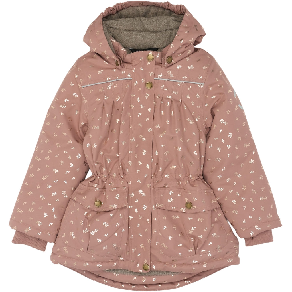 Mikk-Line Junior Vinterjakke Polyester & Glitter Print Jakker Burlwood