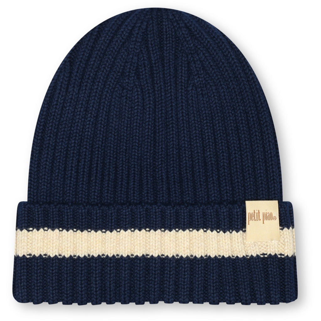 PETIT PIAO Knit Hat Huer Deep Cobalt