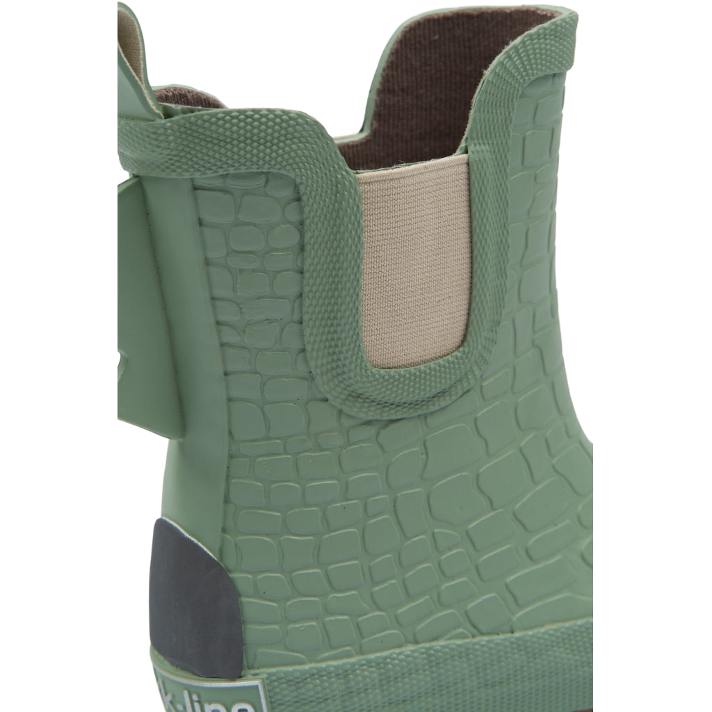 Mikk-Line Korte Gummistøvler (3D Dino) Rubber Boots Green Milieu