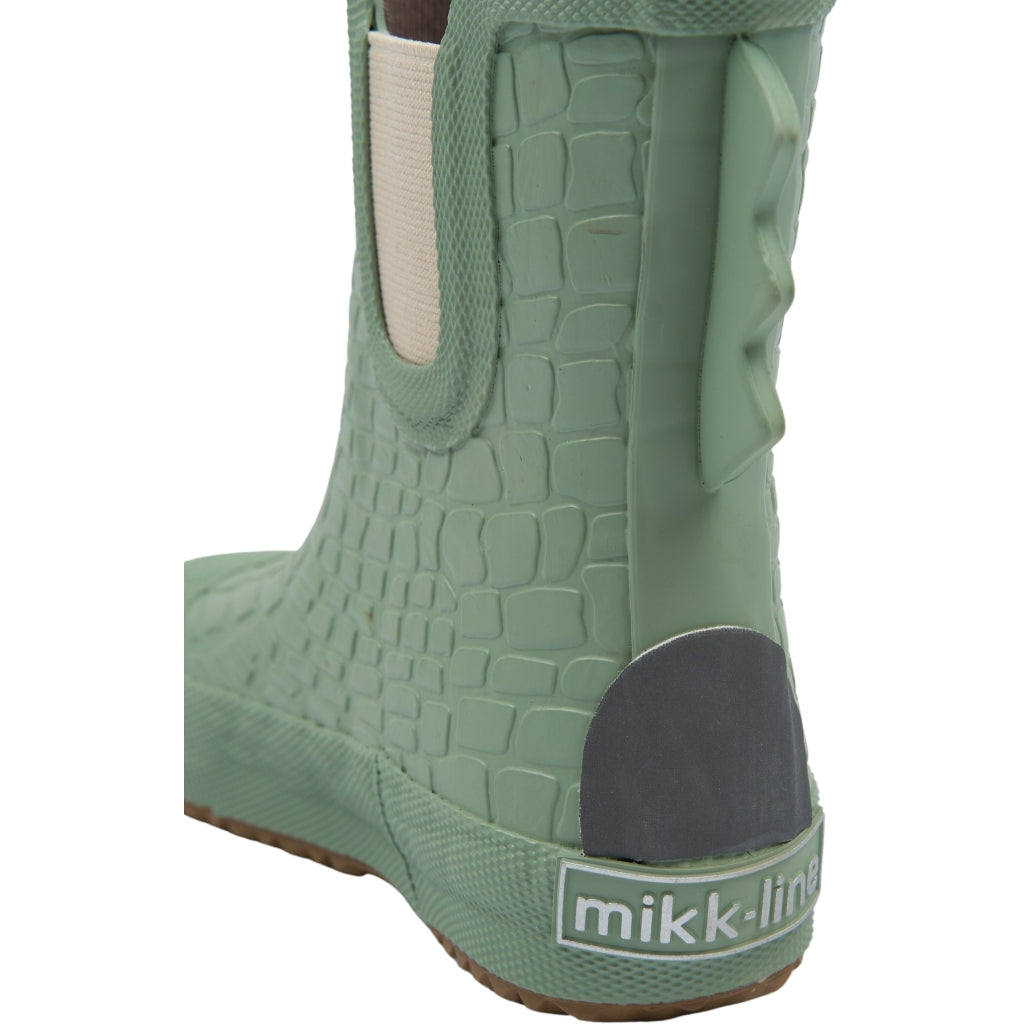 Mikk-Line Korte Gummistøvler (3D Dino) Rubber Boots Green Milieu