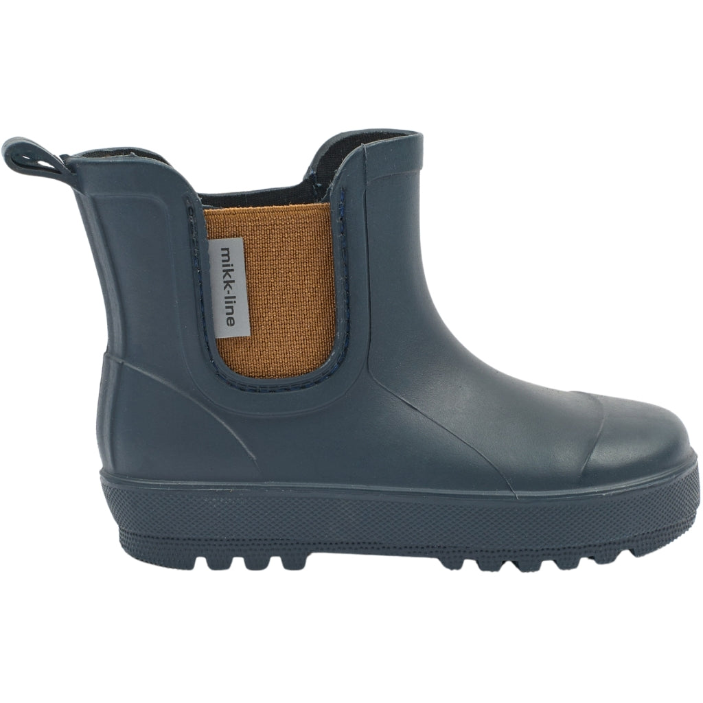 Mikk-Line Korte Gummistøvler (Barfodsåler) Rubber Boots Blue Nights