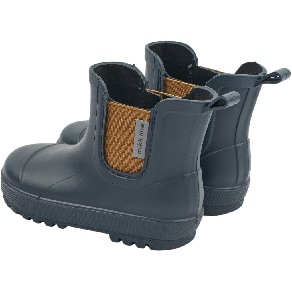 Mikk-Line Korte Gummistøvler (Barfodsåler) Rubber Boots Blue Nights