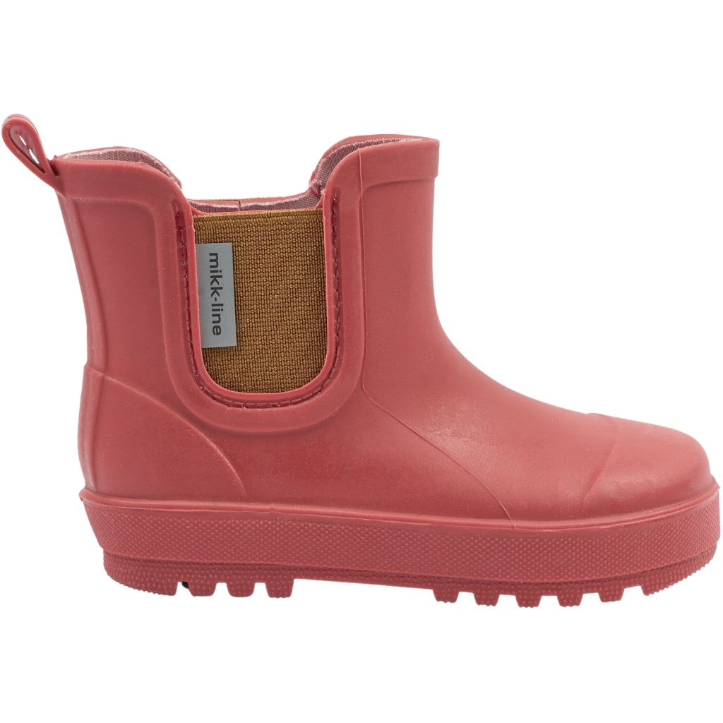 Mikk-Line Korte Gummistøvler (Barfodsåler) Rubber Boots Cranberry