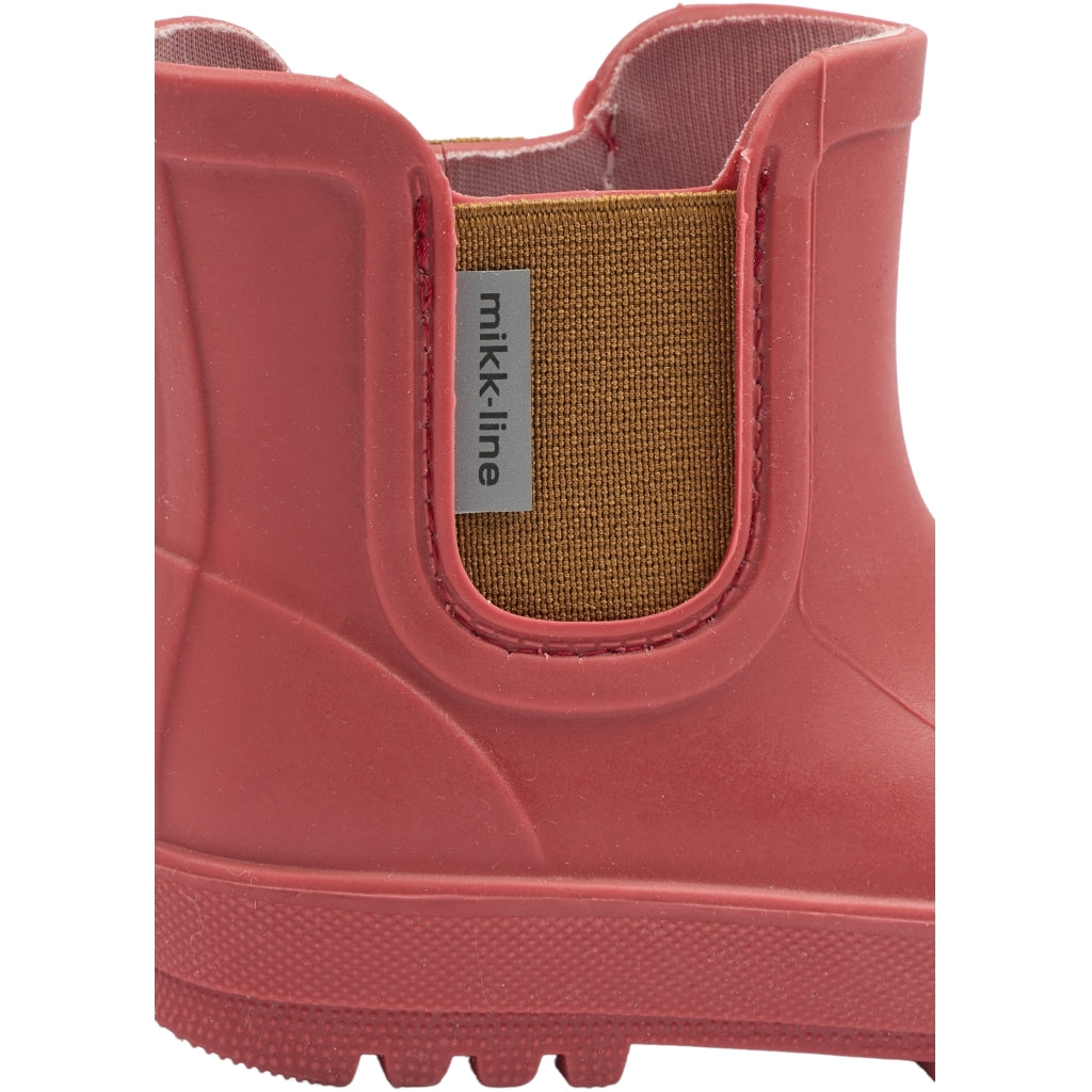 Mikk-Line Korte Gummistøvler (Barfodsåler) Rubber Boots Cranberry