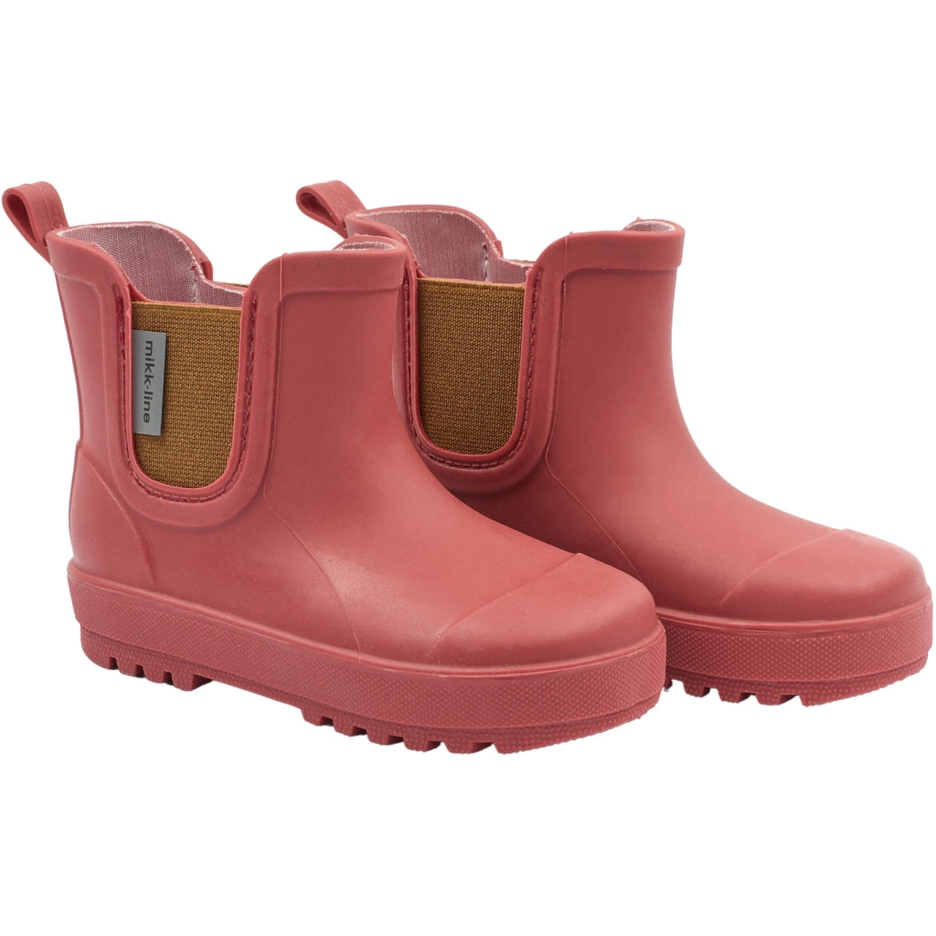 Mikk-Line Korte Gummistøvler (Barfodsåler) Rubber Boots Cranberry