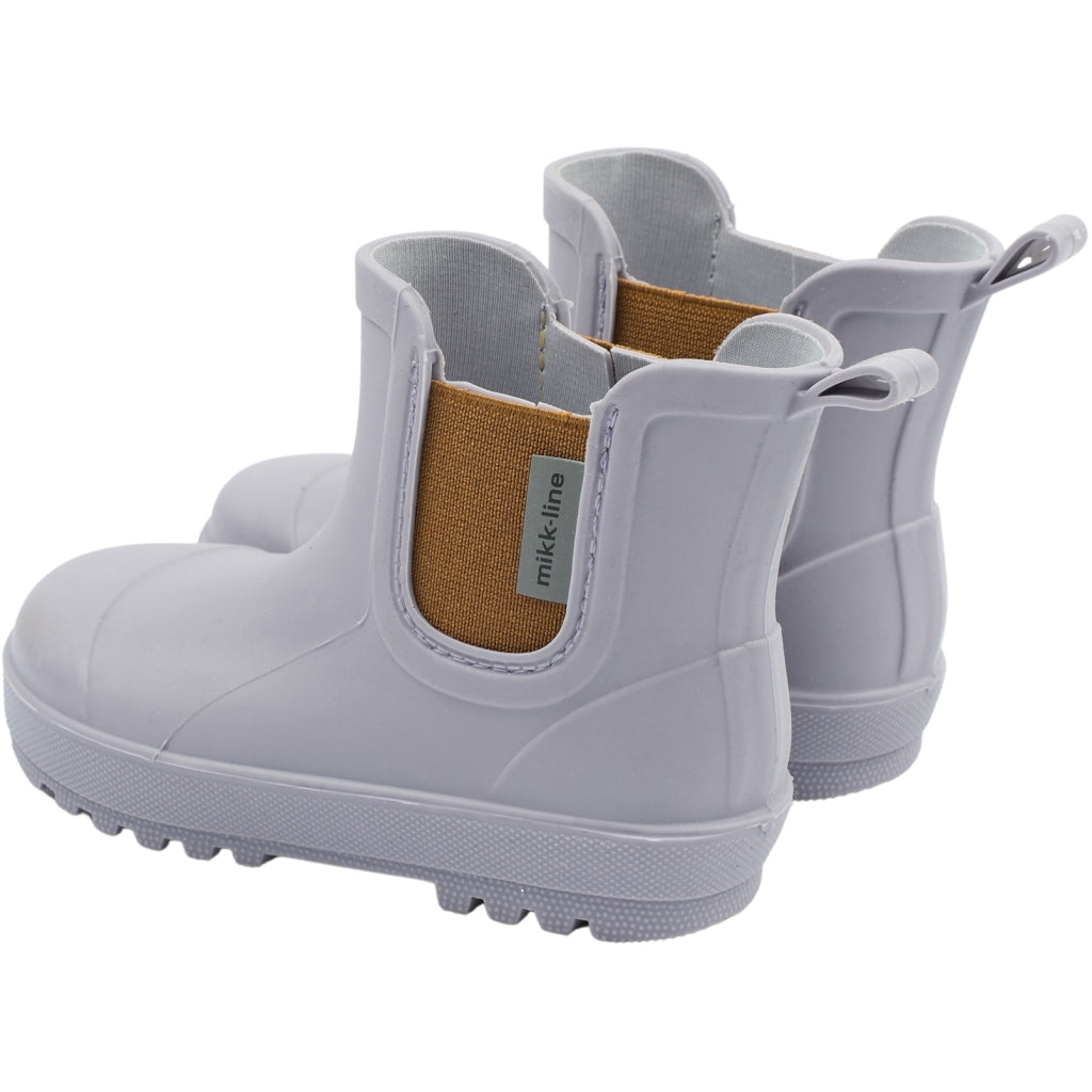 Mikk-Line Korte Gummistøvler (Barfodsåler) Rubber Boots Lavender Gray