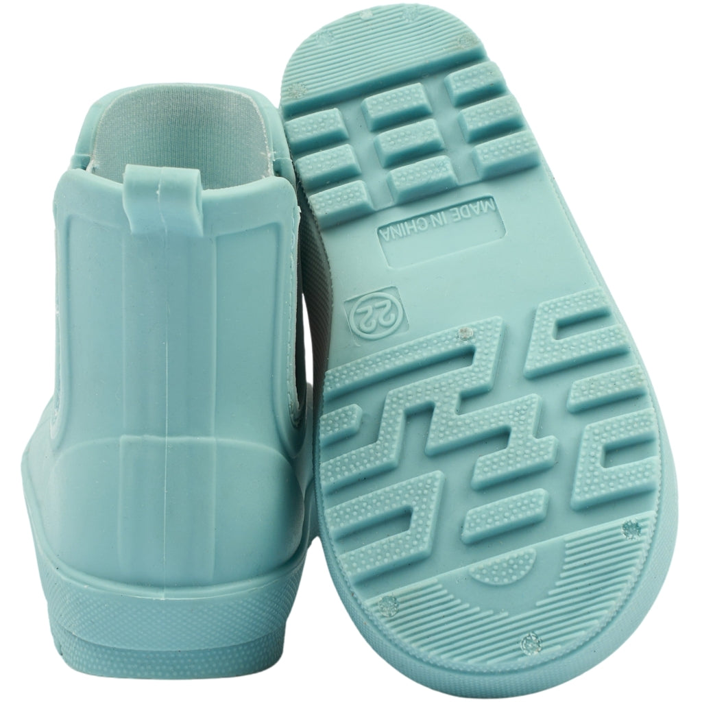 Mikk-Line Korte Gummistøvler (Barfodsåler) Rubber Boots Stone Blue