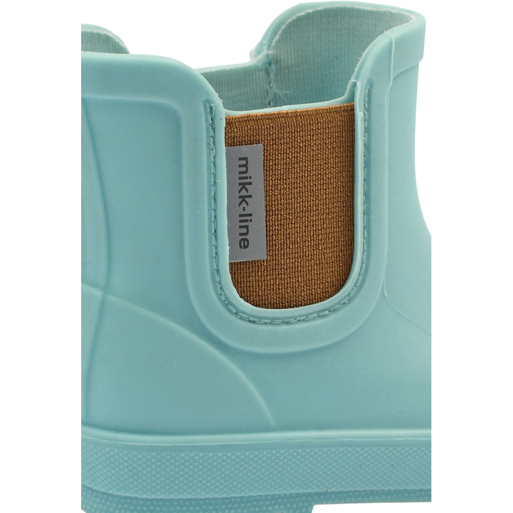 Mikk-Line Korte Gummistøvler (Barfodsåler) Rubber Boots Stone Blue