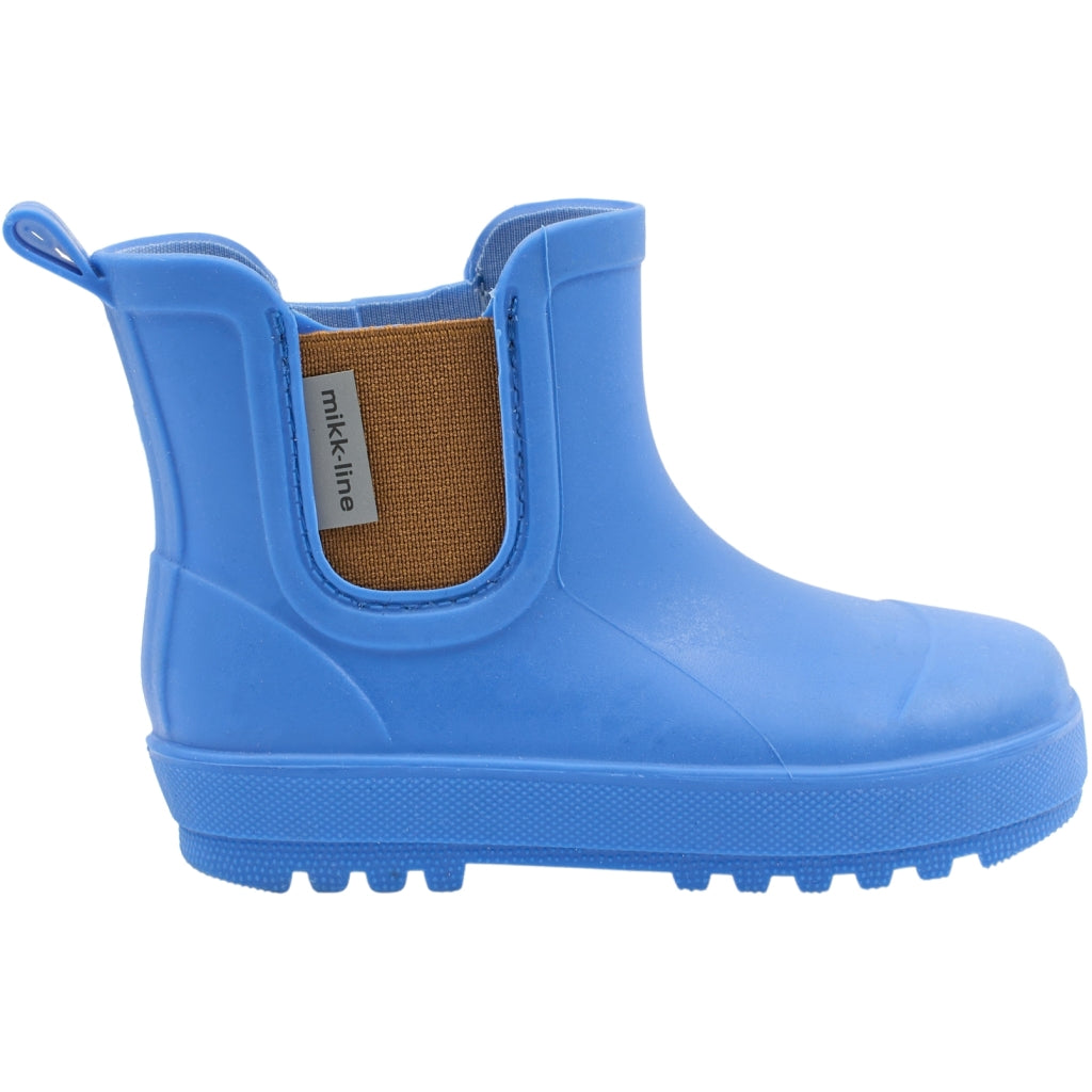 Mikk-Line Korte Gummistøvler (Barfodsåler) Rubber Boots Strong Blue