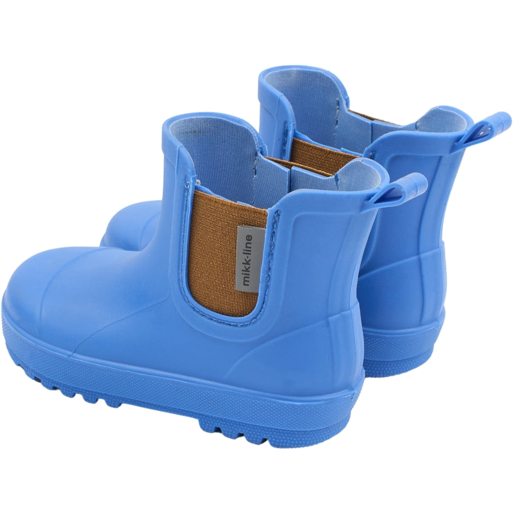 Mikk-Line Korte Gummistøvler (Barfodsåler) Rubber Boots Strong Blue