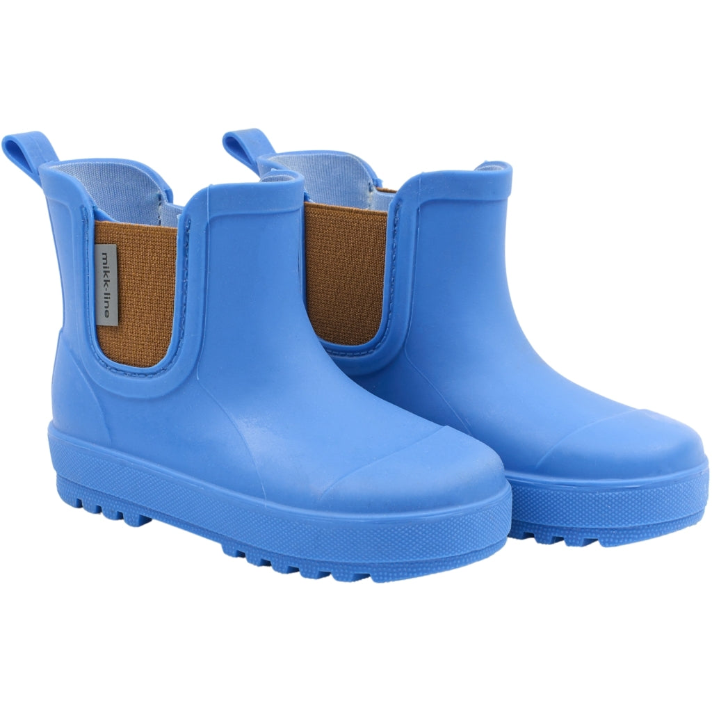 Mikk-Line Korte Gummistøvler (Barfodsåler) Rubber Boots Strong Blue