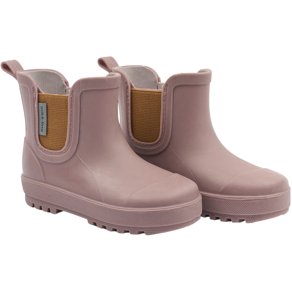 Mikk-Line Korte Gummistøvler (Barfodsåler) Rubber Boots Twilight Mauve