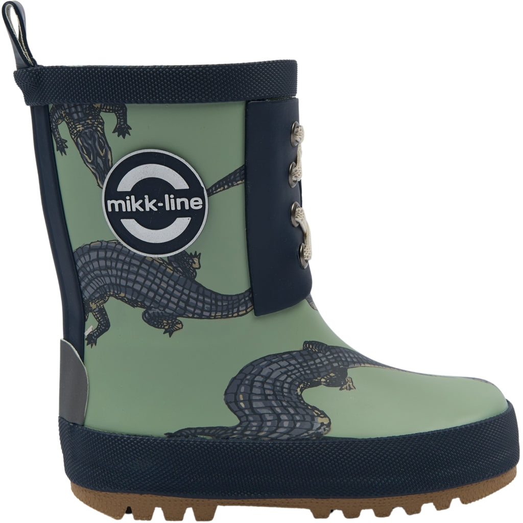 Mikk-Line Korte Gummistøvler (Glitter) Rubber Boots Croco AOP