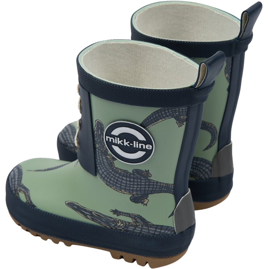 Mikk-Line Korte Gummistøvler (Glitter) Rubber Boots Croco AOP