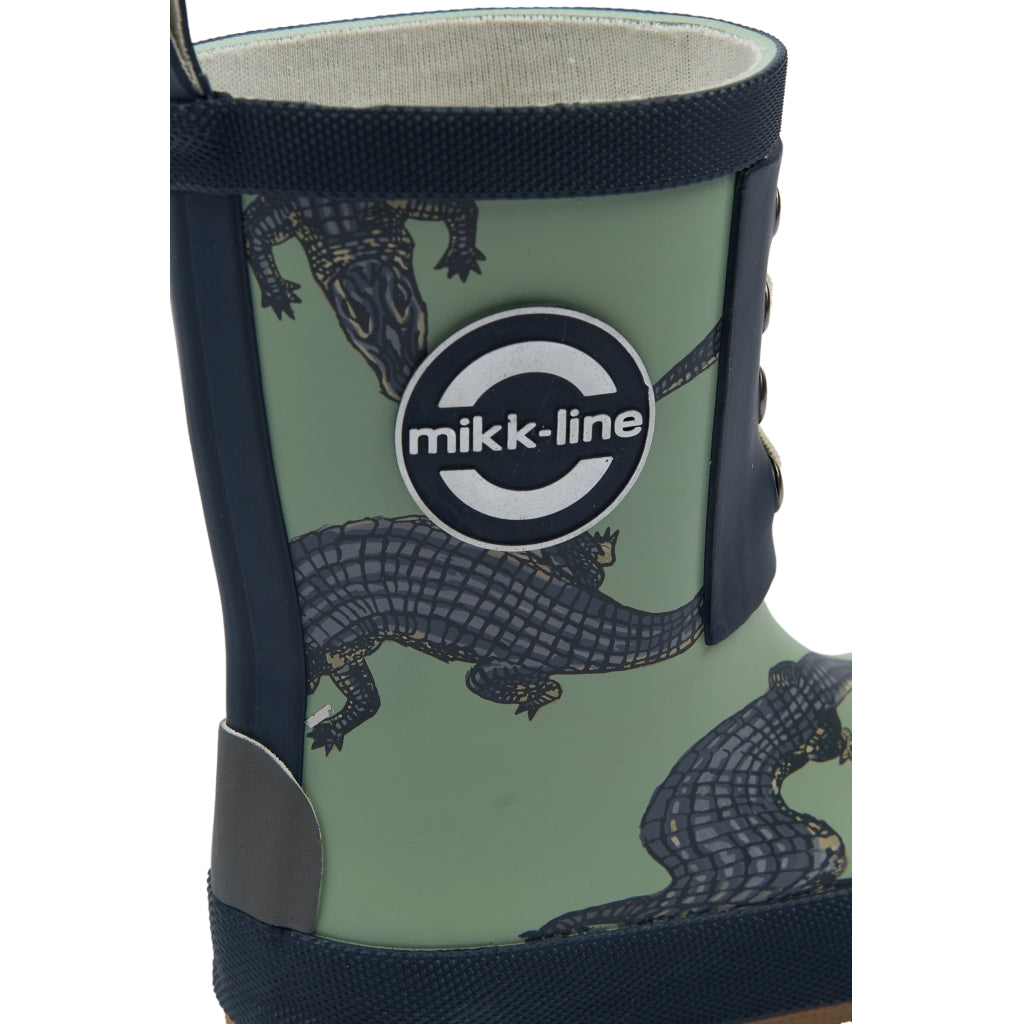 Mikk-Line Korte Gummistøvler (Glitter) Rubber Boots Croco AOP