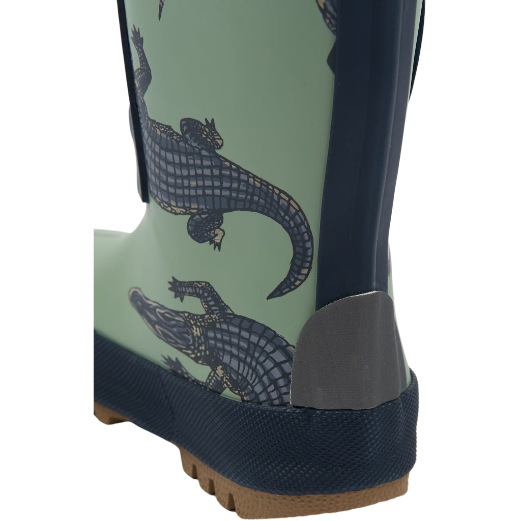 Mikk-Line Korte Gummistøvler (Glitter) Rubber Boots Croco AOP