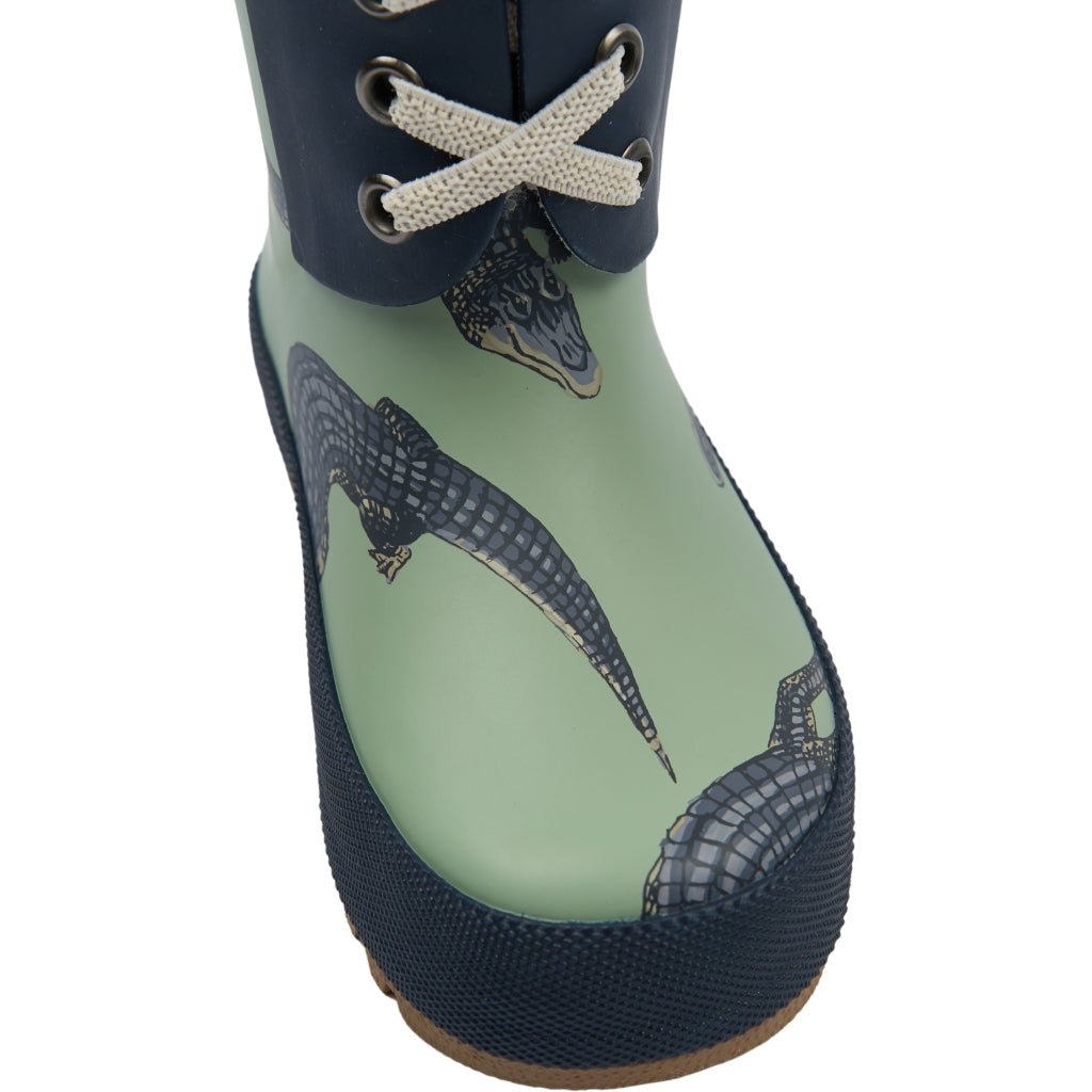 Mikk-Line Korte Gummistøvler (Glitter) Rubber Boots Croco AOP