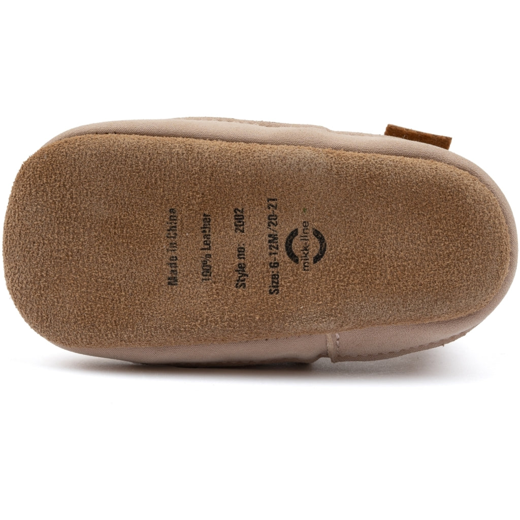 Mikk-Line Læder Hjemmesko (m./Sløjfe) Leather Slippers Warm Taupe