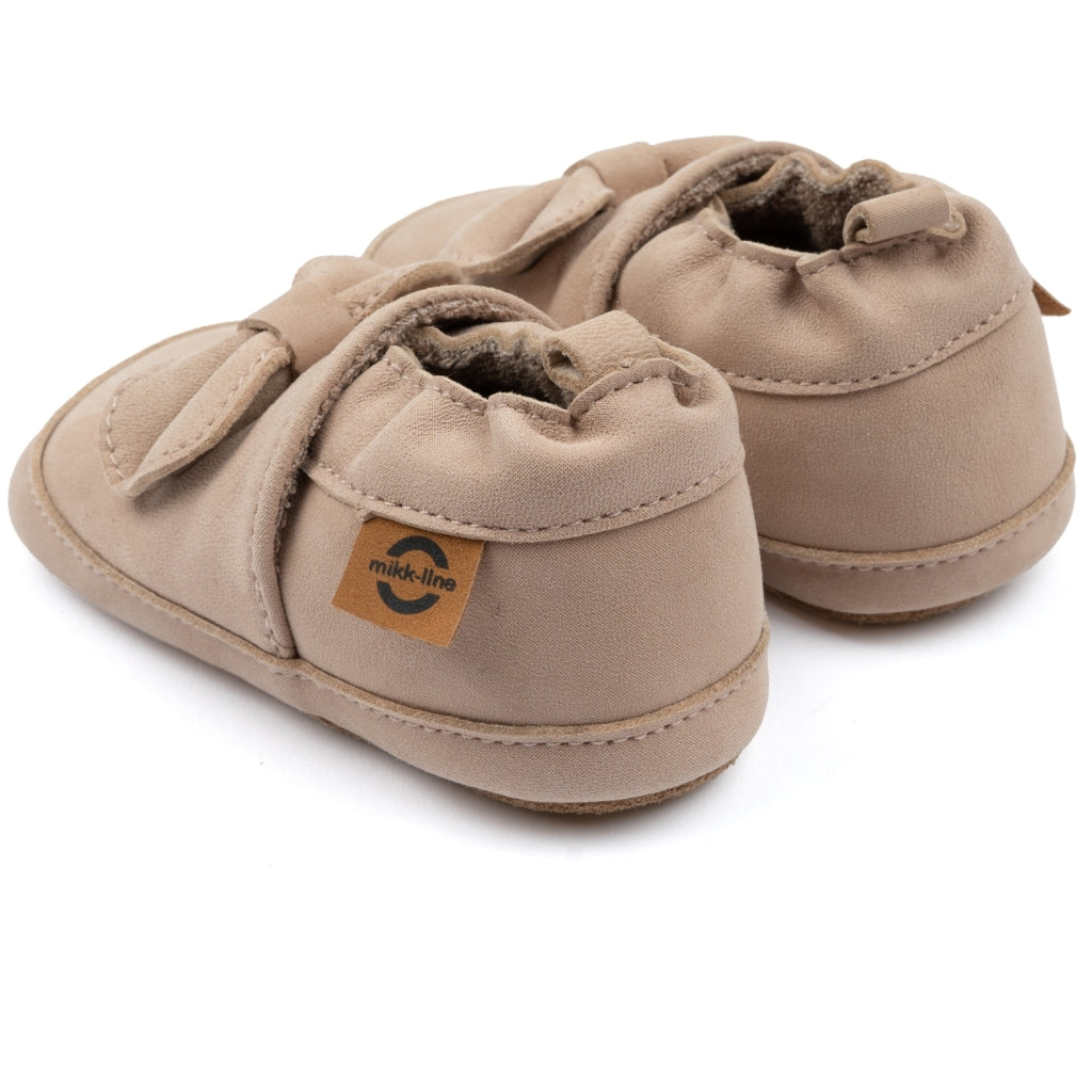 Mikk-Line Læder Hjemmesko (m./Sløjfe) Leather Slippers Warm Taupe