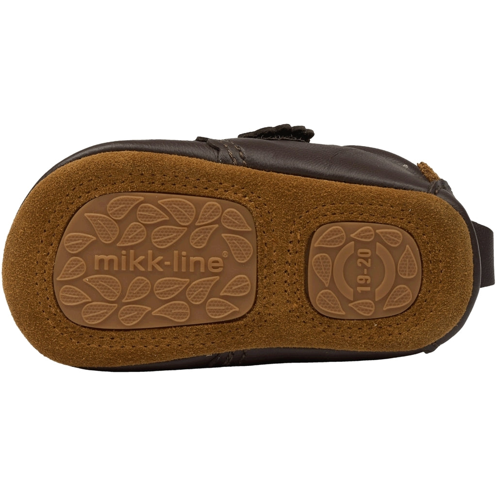 Mikk-Line Læder Hjemmesko Prewalker Raisin