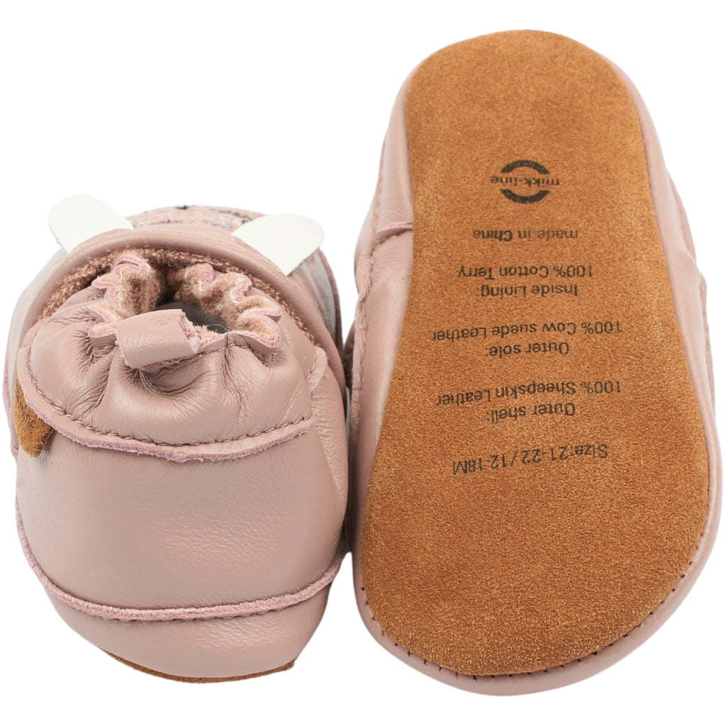 Mikk-Line Læder Hjemmesko (3D details) Slippers Adobe Rose