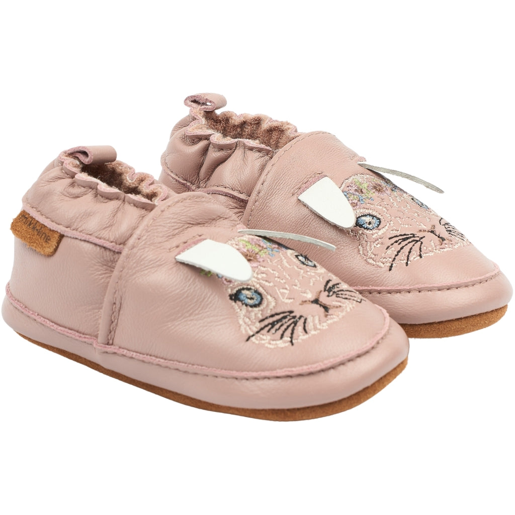 Mikk-Line Læder Hjemmesko (3D details) Slippers Adobe Rose