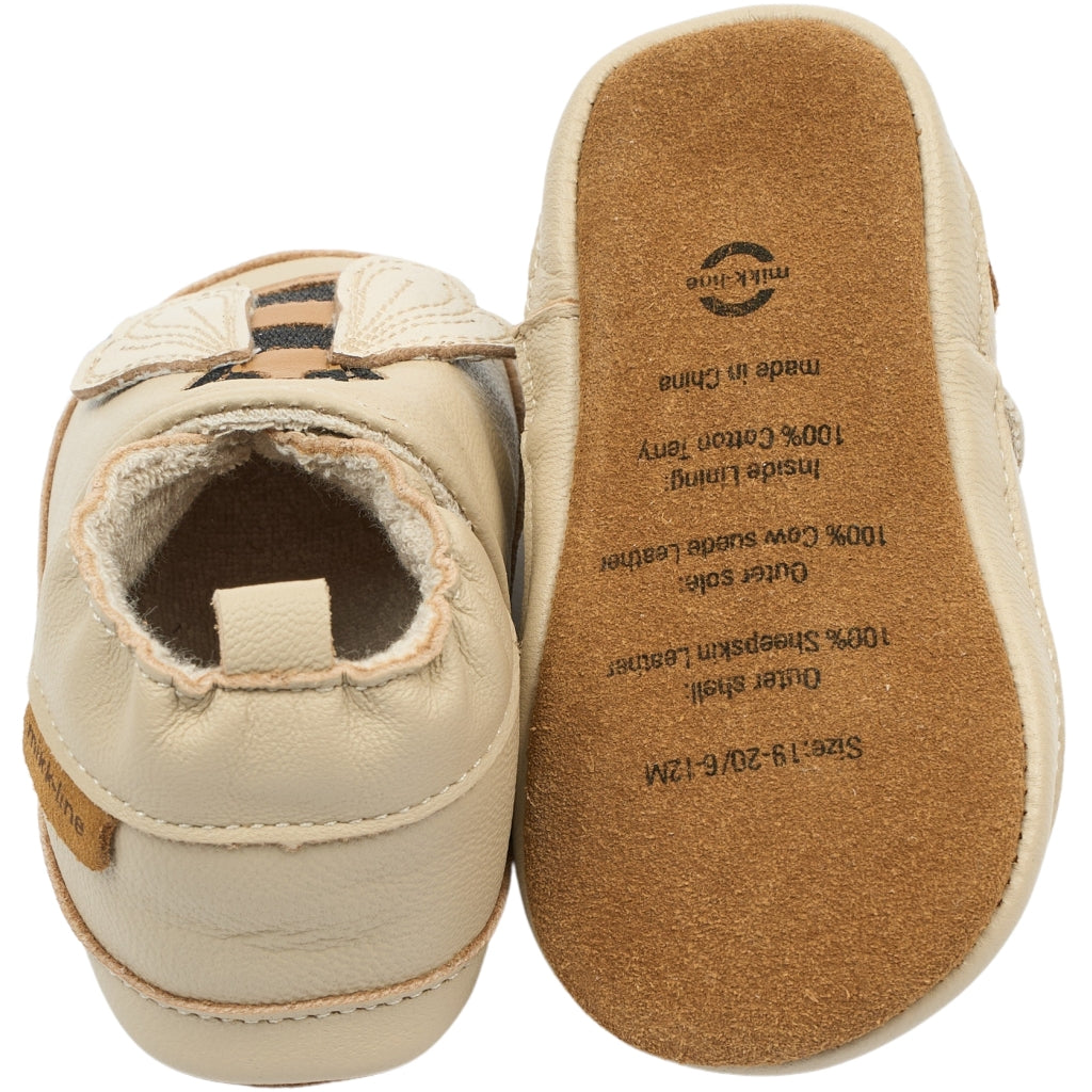 Mikk-Line Læder Hjemmesko (3D details) Slippers Bees