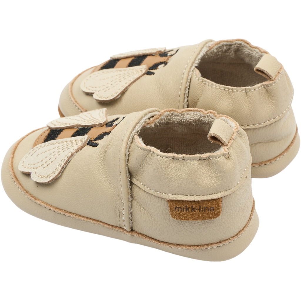 Mikk-Line Læder Hjemmesko (3D details) Slippers Bees