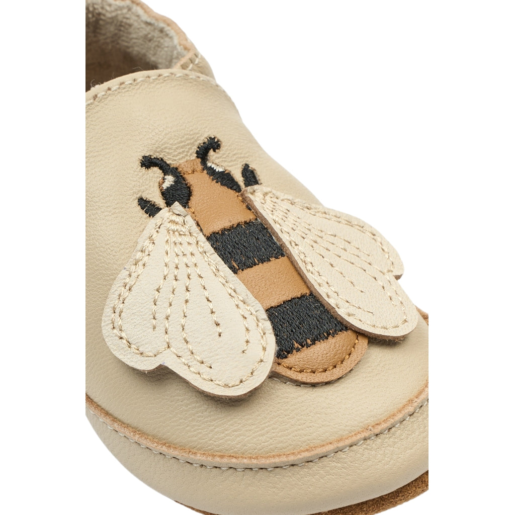 Mikk-Line Læder Hjemmesko (3D details) Slippers Bees