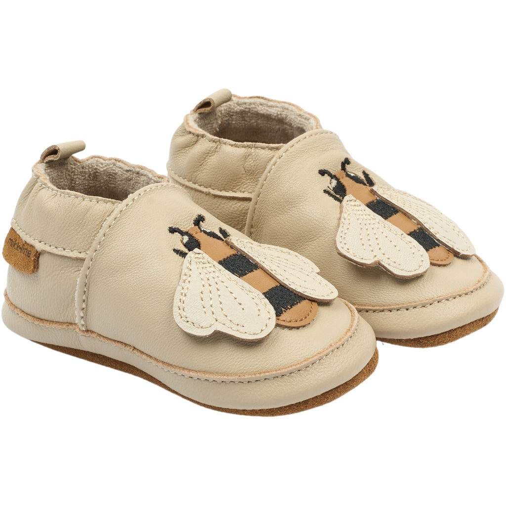 Mikk-Line Læder Hjemmesko (3D details) Slippers Bees