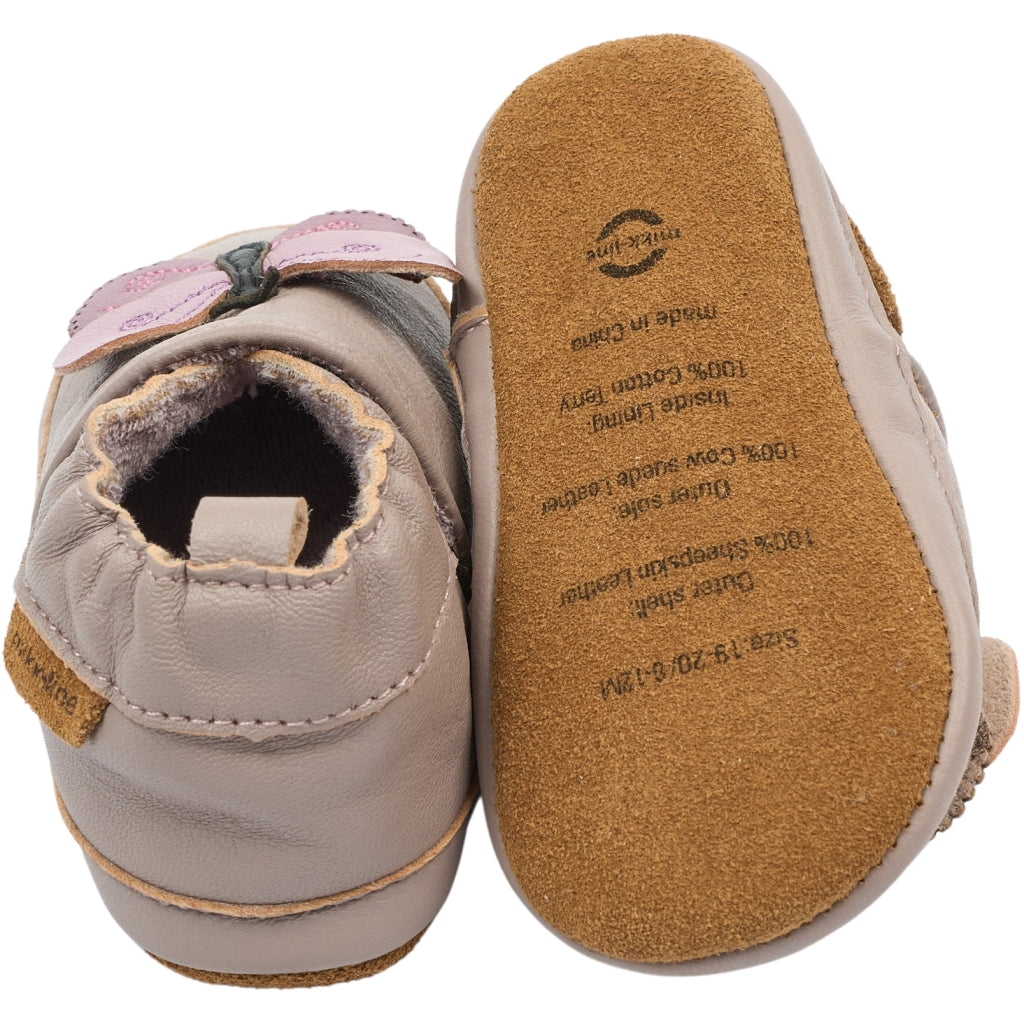 Mikk-Line Læder Hjemmesko (3D details) Slippers Butterfly