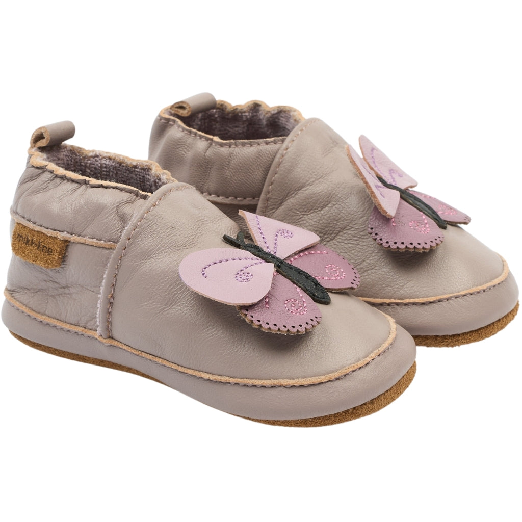 Mikk-Line Læder Hjemmesko (3D details) Slippers Butterfly