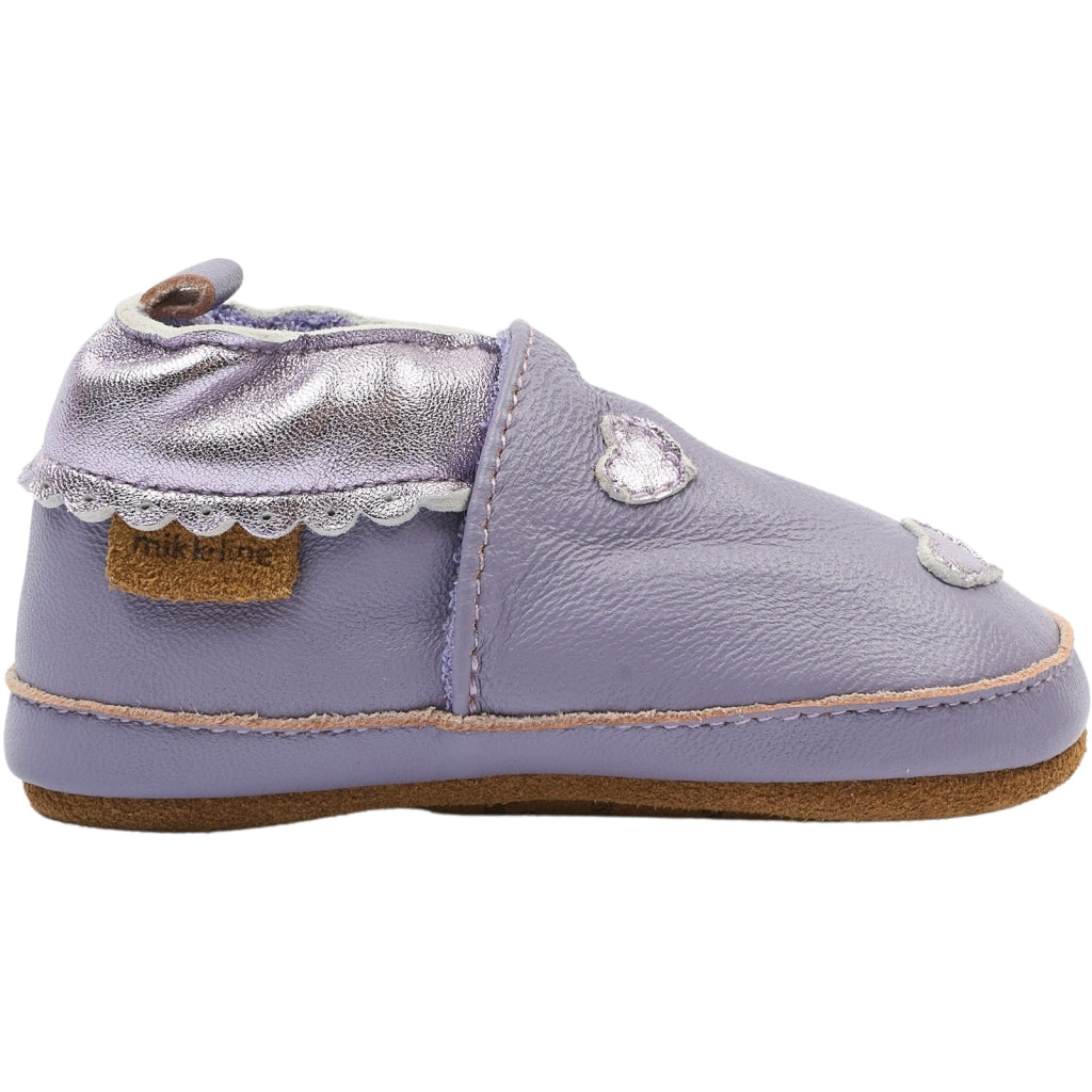 Mikk-Line Læder Hjemmesko (3D details) Slippers Foil Hearts