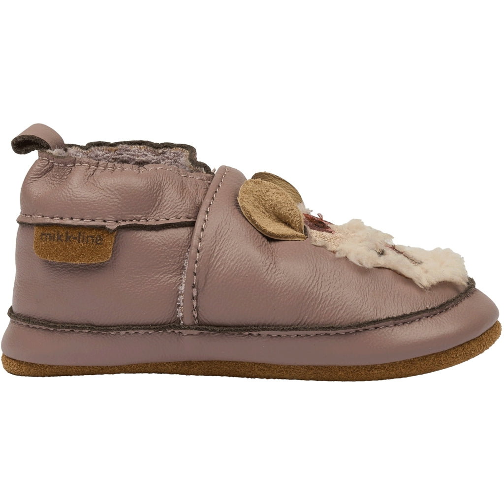 Mikk-Line Læder Hjemmesko (3D details) Slippers Twilight Mauve