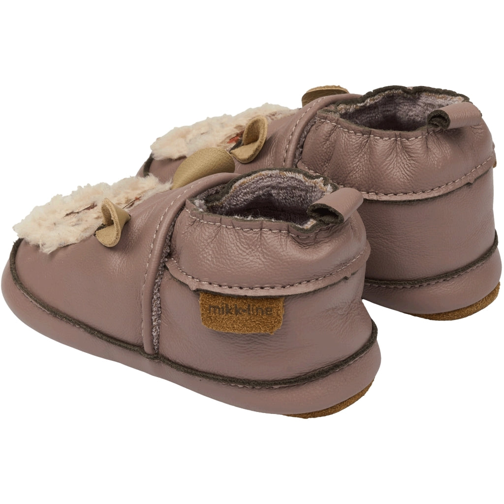 Mikk-Line Læder Hjemmesko (3D details) Slippers Twilight Mauve