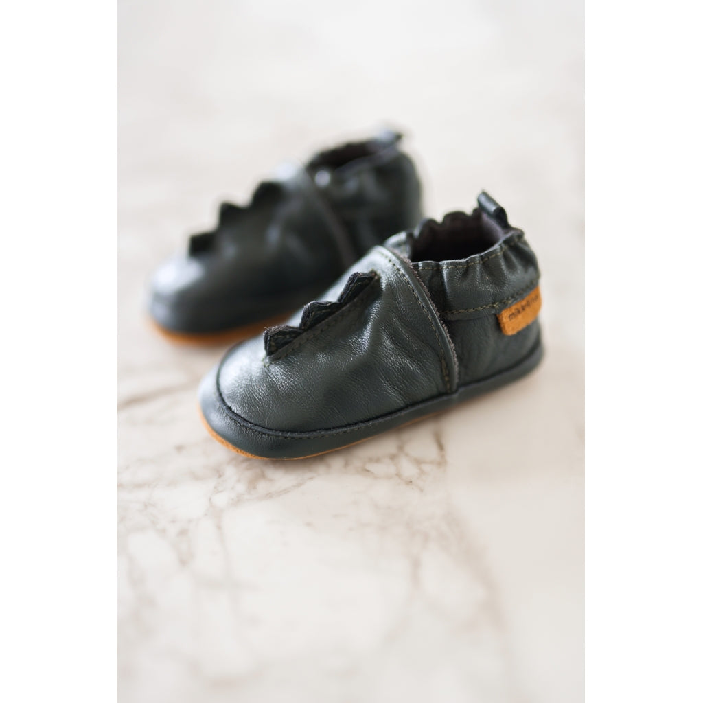 Mikk-Line Læder Hjemmesko (Ensfarvet) Slippers