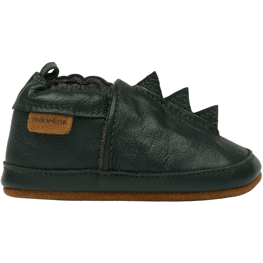 Mikk-Line Læder Hjemmesko (Ensfarvet) Slippers Darkest Sprouse