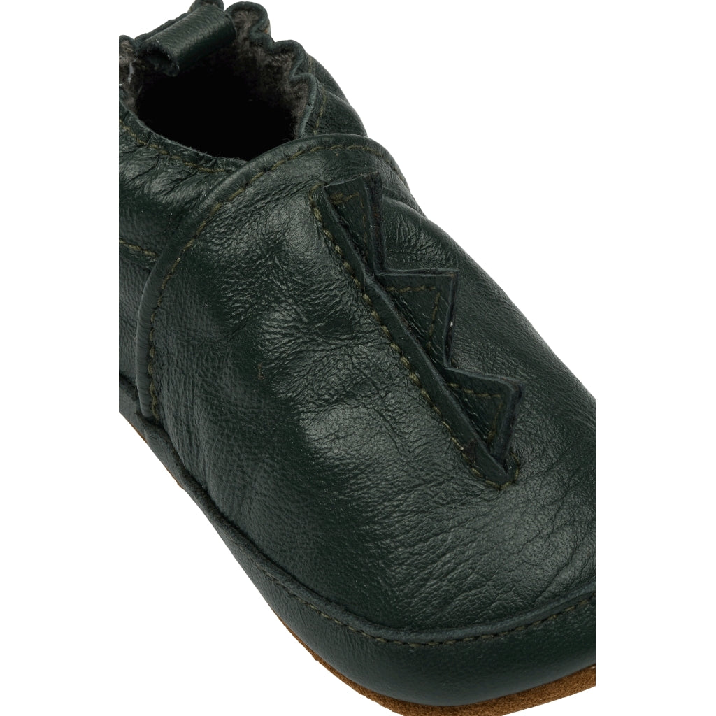 Mikk-Line Læder Hjemmesko (Ensfarvet) Slippers Darkest Sprouse